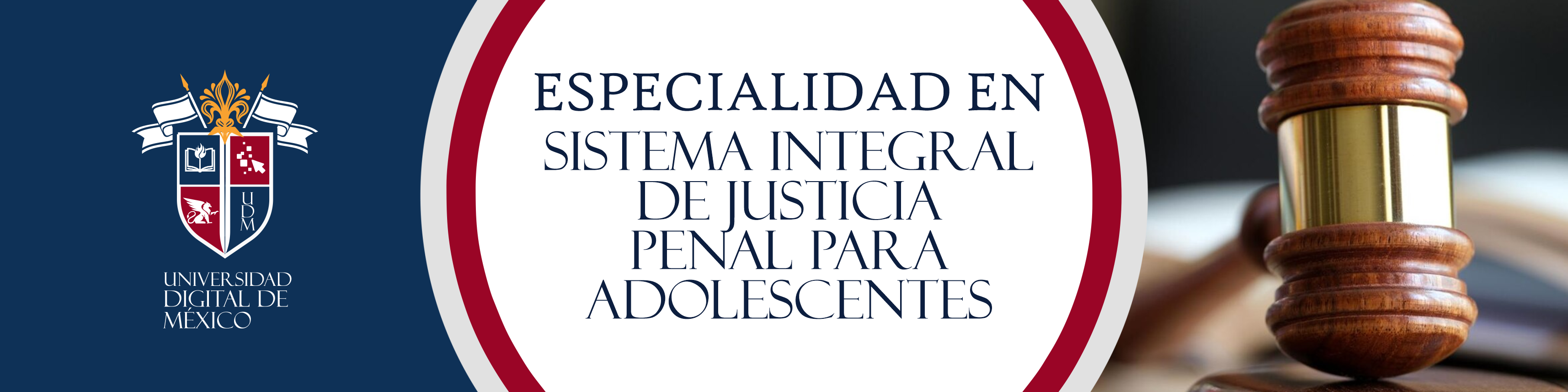 Especialidad en Sistema Integral de Justicia Penal para Adolescentes.